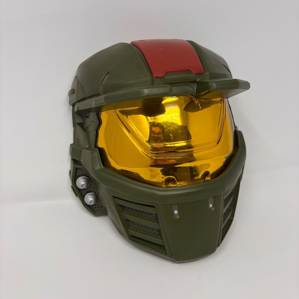 Halo Master Chief Mask Kids Costume Accessory Green Gold Visor Disguise 2017